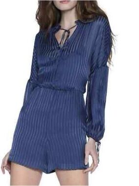 Alice + Olivia Women's Callan Ruffled Silk-Blend Romper